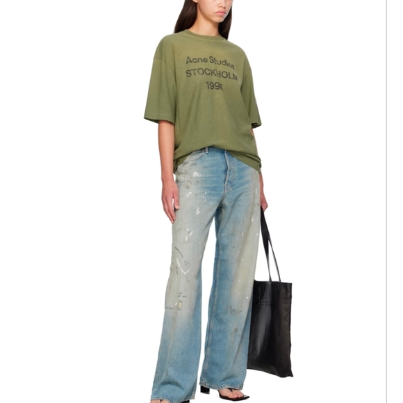 Acne Studios Denim - Acne Studios Womens 1981 Trafalgar Jeans Size XXXS Paint Splatter NWT $730